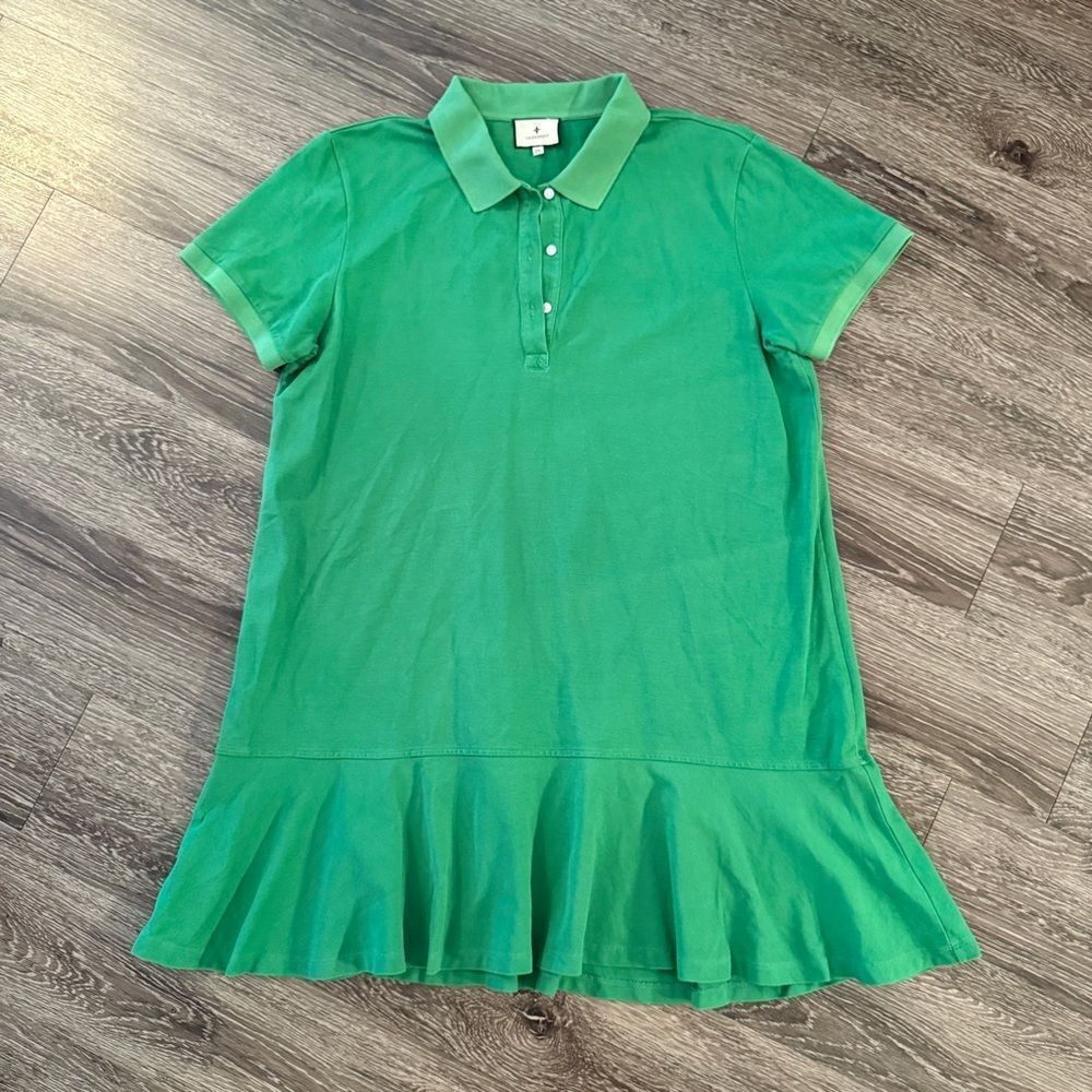 Tuckernuck Green Pique May Polo Dress